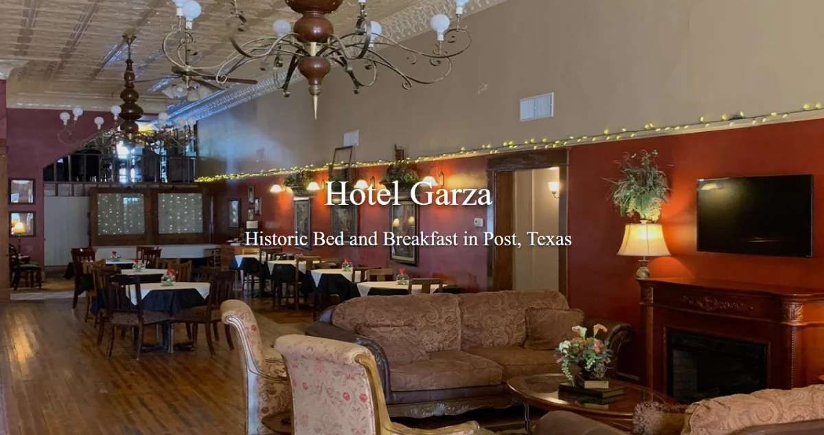 Hotel Garza Historic Bed and Breakfast in Post, TX